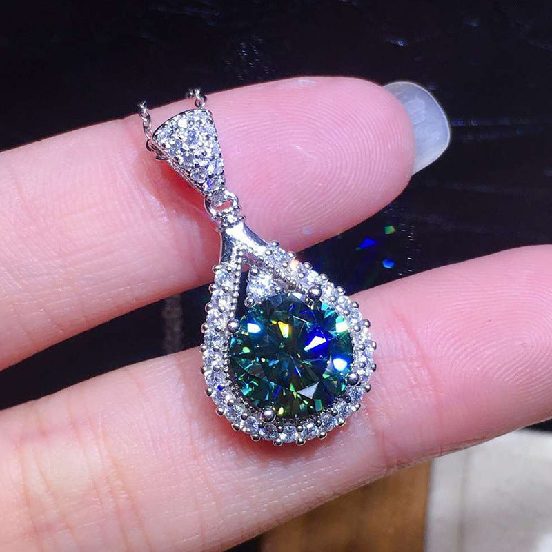 Elegante witte goud ketting met verfijnde hangende schakel