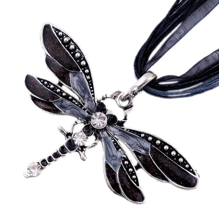 Kristallen Libelle Hanger Ketting