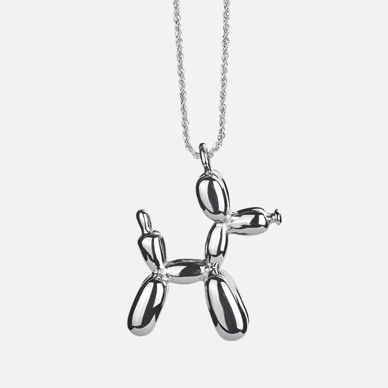 Gouden Ballon Hond Hanger Ketting