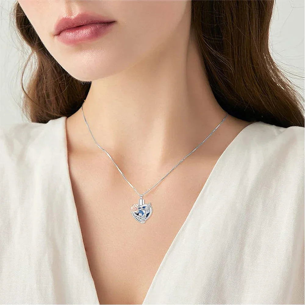Kolibrie Hart Urn Ketting