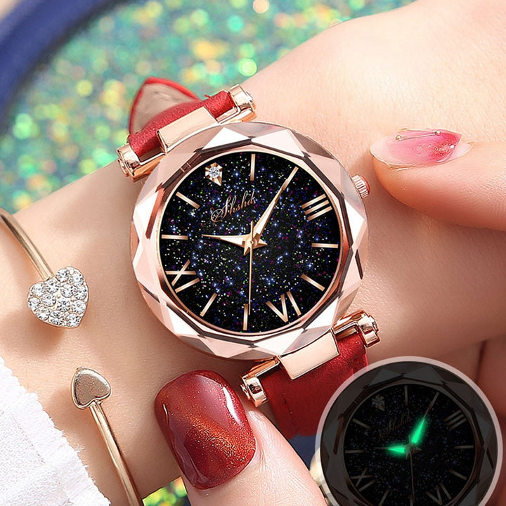 Trendy roségouden horloge