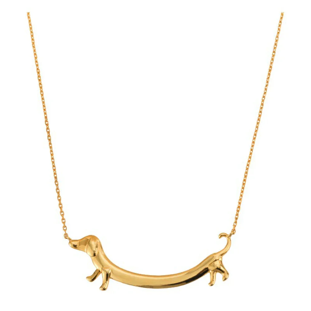 Gouden Teckel Ketting