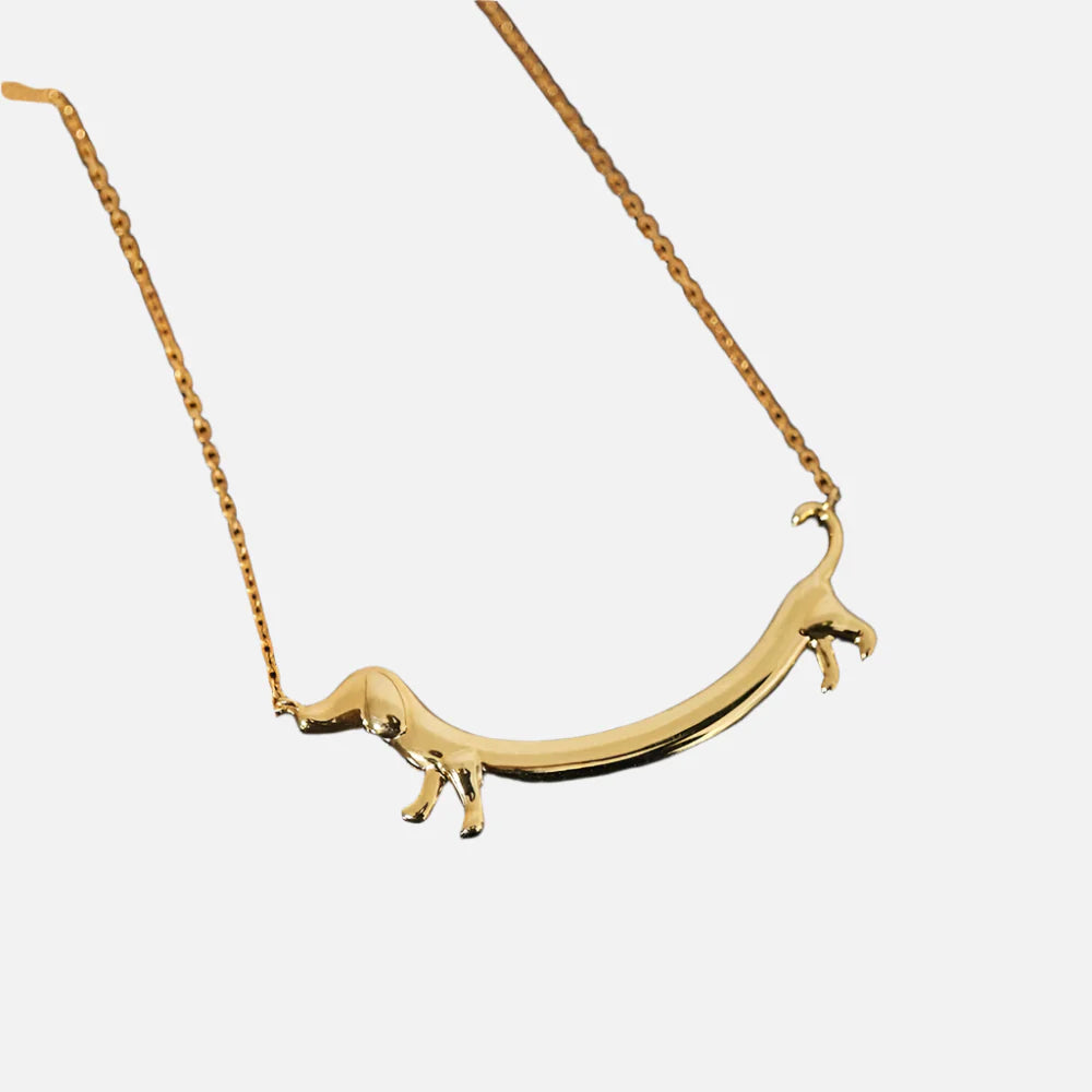 Gouden Teckel Ketting