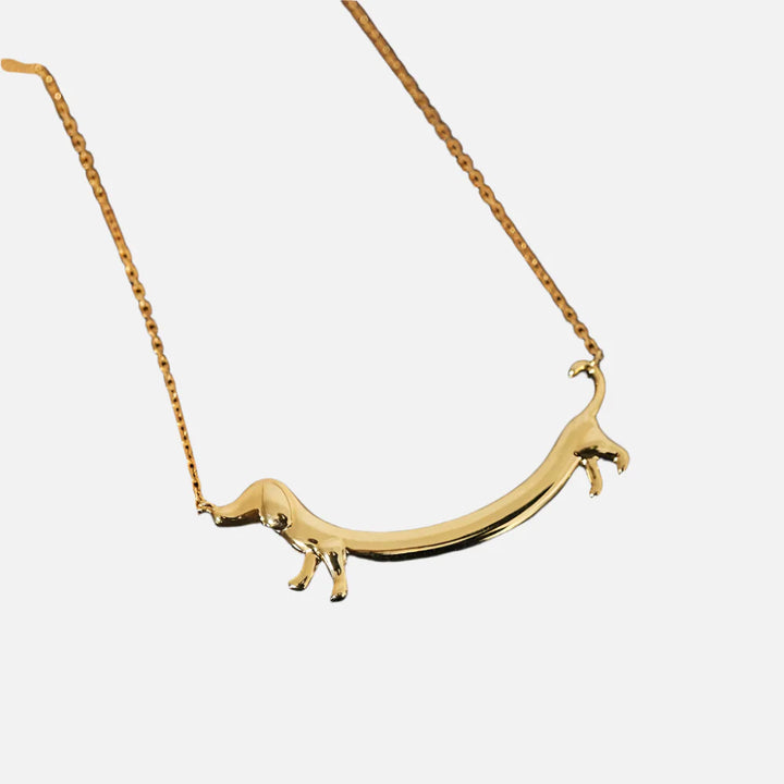 Gouden Teckel Ketting
