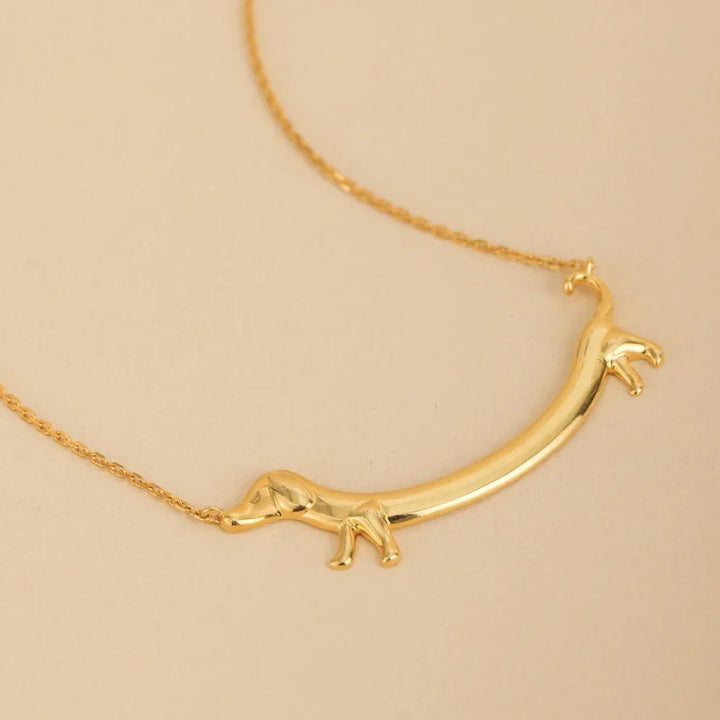 Gouden Teckel Ketting