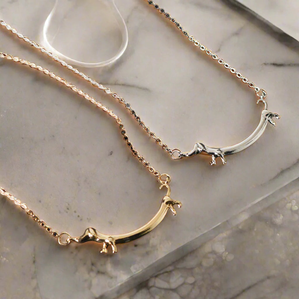 Gouden Teckel Ketting