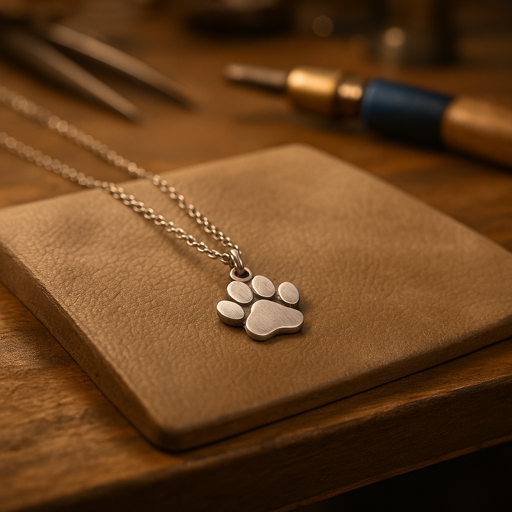 Elegante Zilveren Poot Ketting – Roestvrij Staal