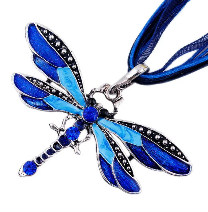 Kristallen Libelle Hanger Ketting