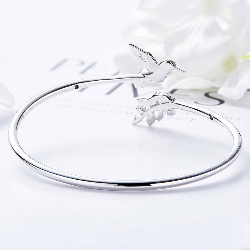 Verstelbare Kolibriering met Strass Diamant