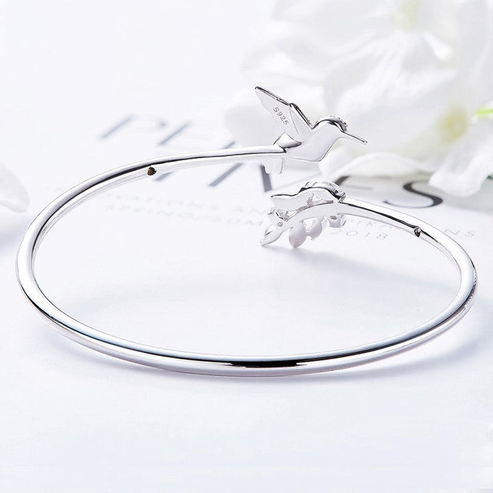 Verstelbare Kolibriering met Strass Diamant