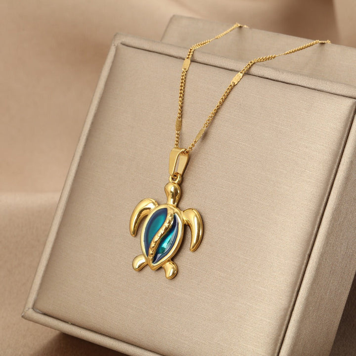 Ocean Dreams Blauwe Schildpad Ketting