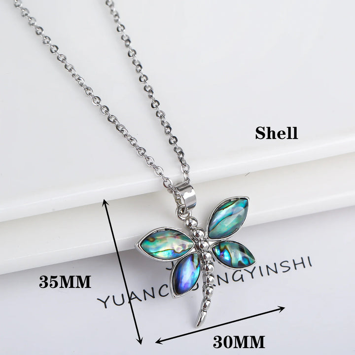 Natuurlijk Schelp Vlinder Hanger Ketting