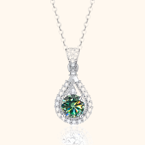 Elegante witte goud ketting met verfijnde hangende schakel