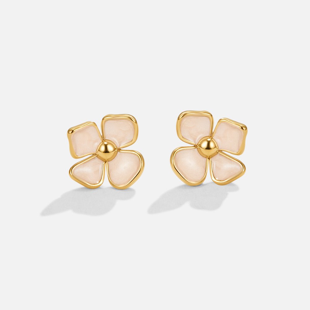 Elegante parel oorbellen