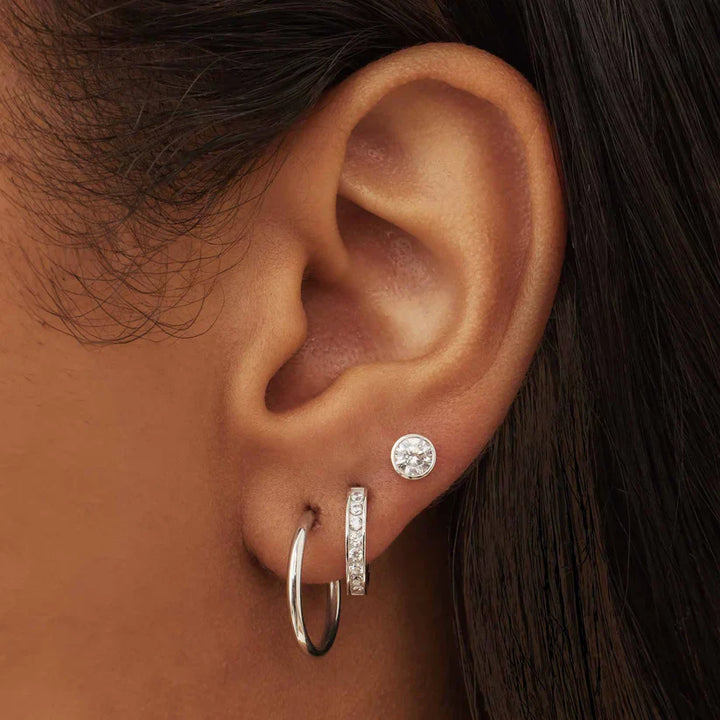 Elegante oorbellen van wit goud met verfijnd ontwerp