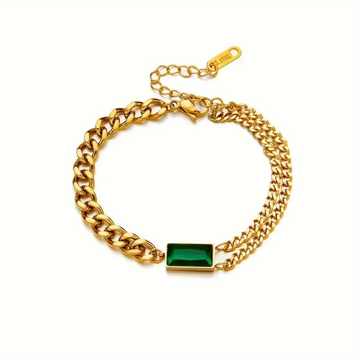 Elegante gouden armband met verfijnde details