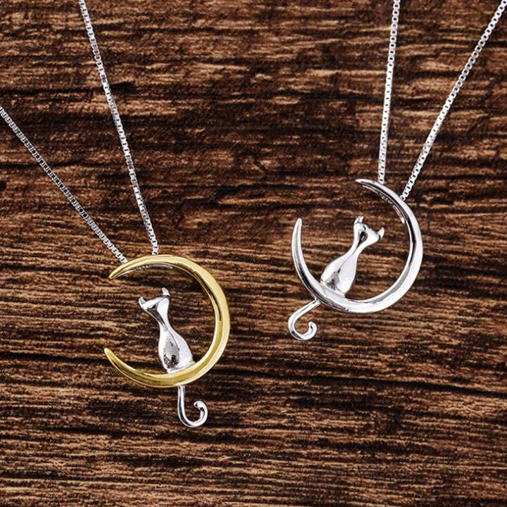 Crescent en kat elegante kattenketting