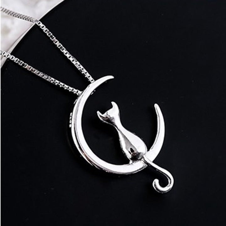 Crescent en kat elegante kattenketting