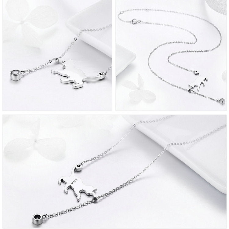 Schattige Kat Ketting Hanger Halsketting