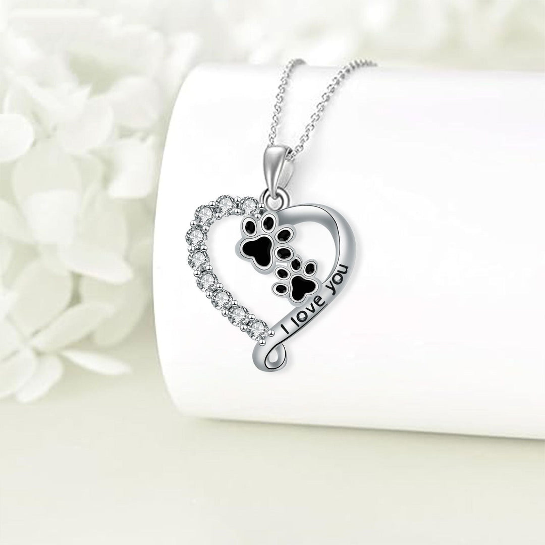 Hartvormige Hanger Poot Ketting