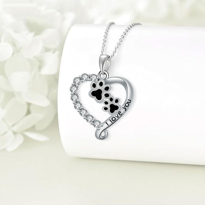 Hartvormige Hanger Poot Ketting