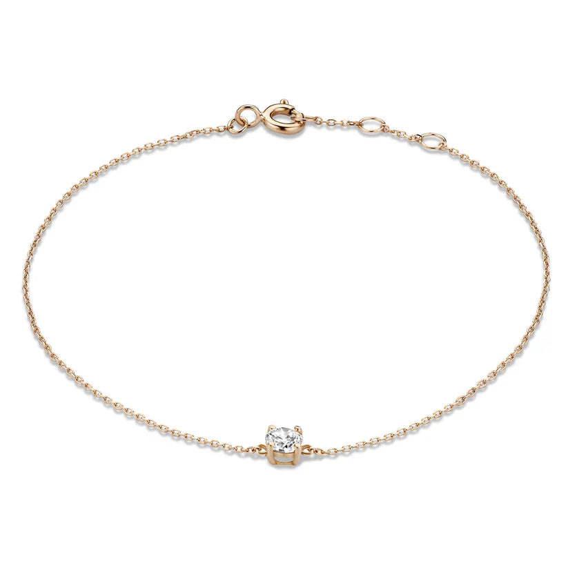 Elegante witgouden armband met verfijnde details