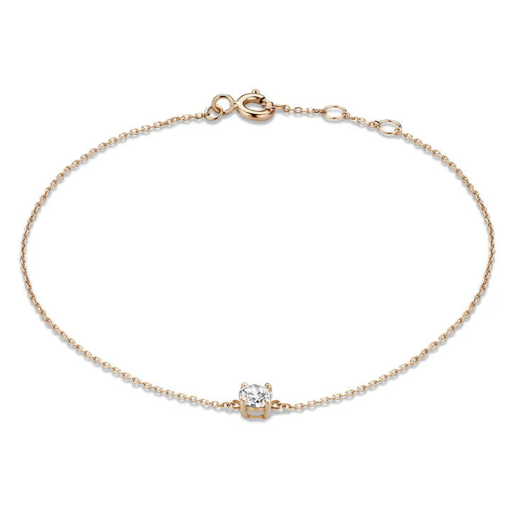 Elegante witgouden armband met verfijnde details