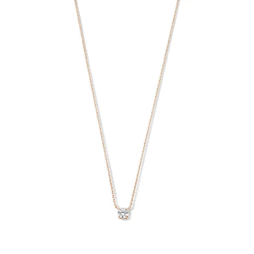 Elegante gouden hanger met moissaniet