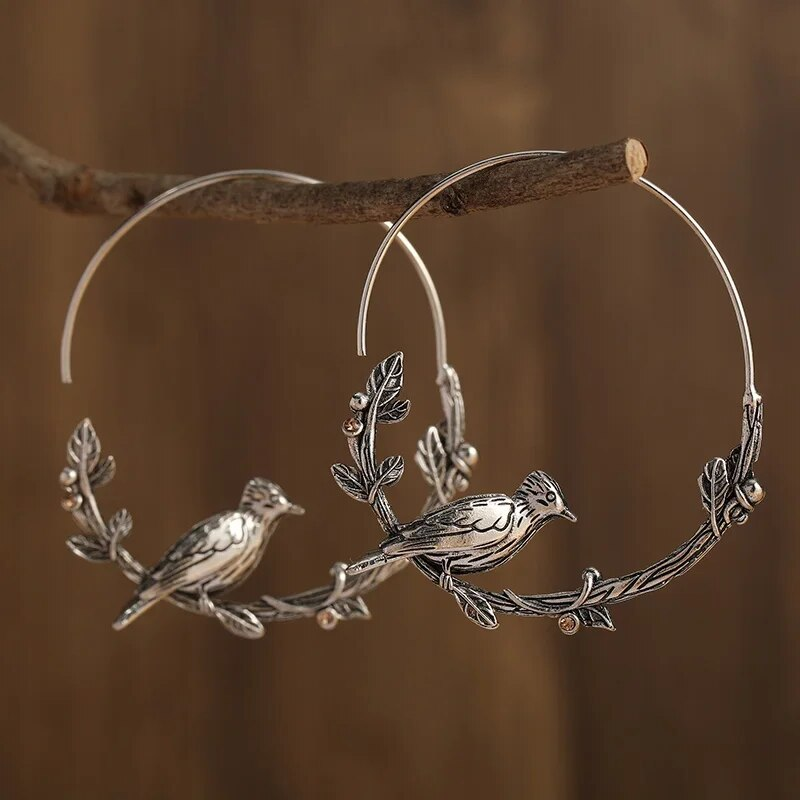 Vintage Birdie Oorbellen