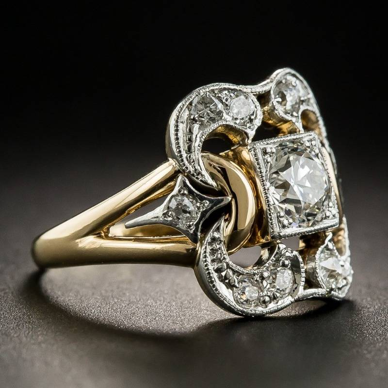 Elegante zirkonia ring met verfijnd ontwerp