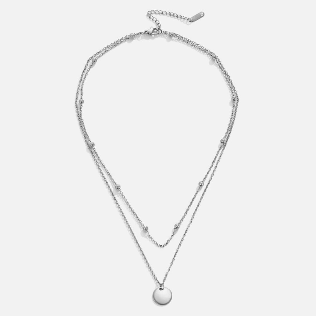 Elegante zilveren laag-halsketting met verfijnde schakels