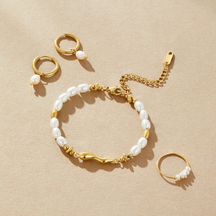 Zachte zoetwaterparel armband