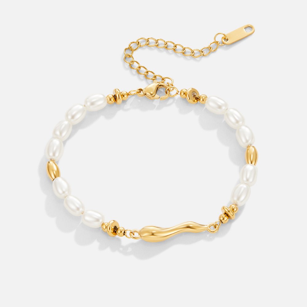 Zachte zoetwaterparel armband