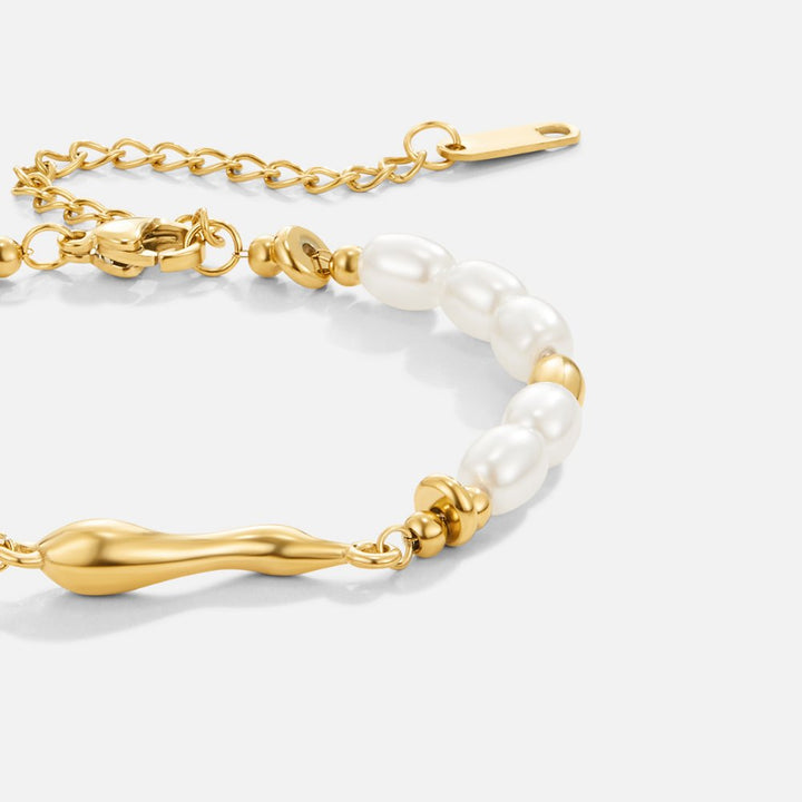 Zachte zoetwaterparel armband