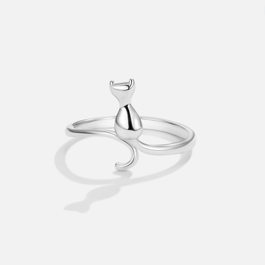 Elegante zilveren ring met sterrenmotief