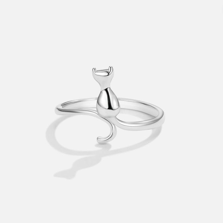 Elegante zilveren ring met sterrenmotief