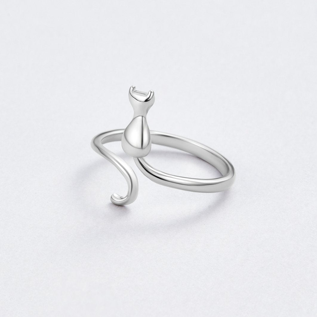 Elegante zilveren ring met sterrenmotief