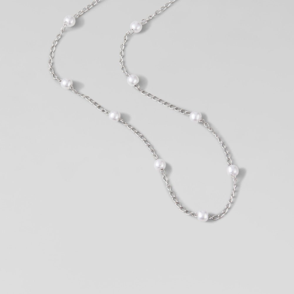 Nura Pearl Zilveren Ketting