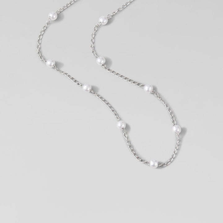 Nura Pearl Zilveren Ketting