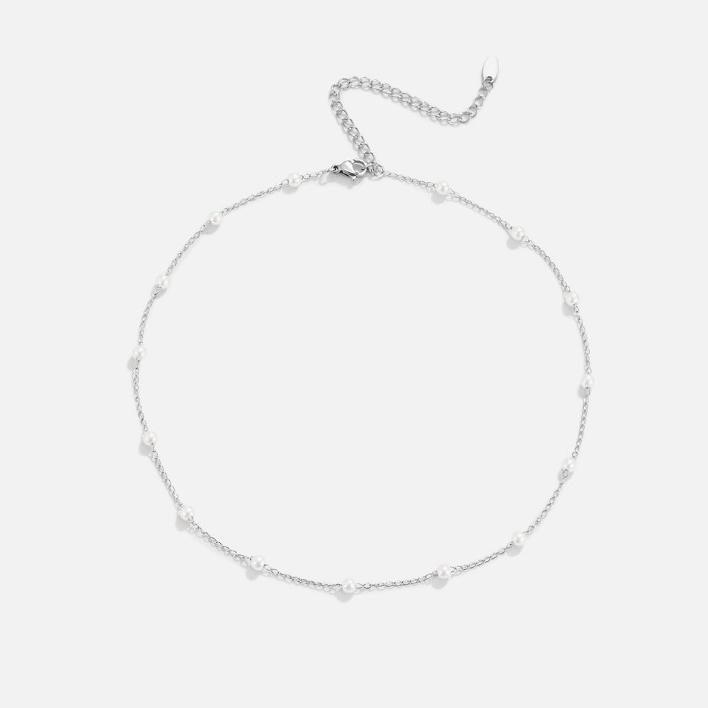 Nura Pearl Zilveren Ketting