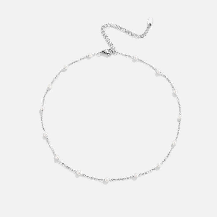 Nura Pearl Zilveren Ketting