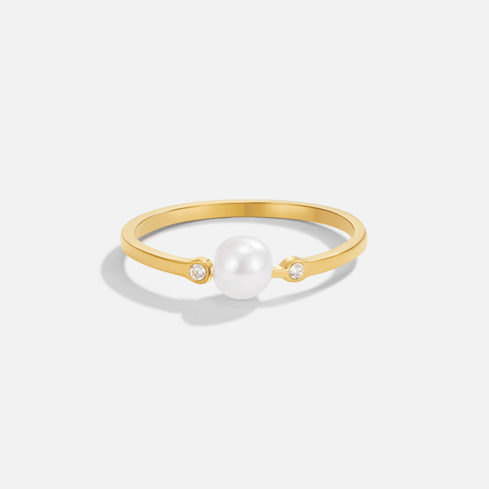 Zachte zoetwaterparel ring