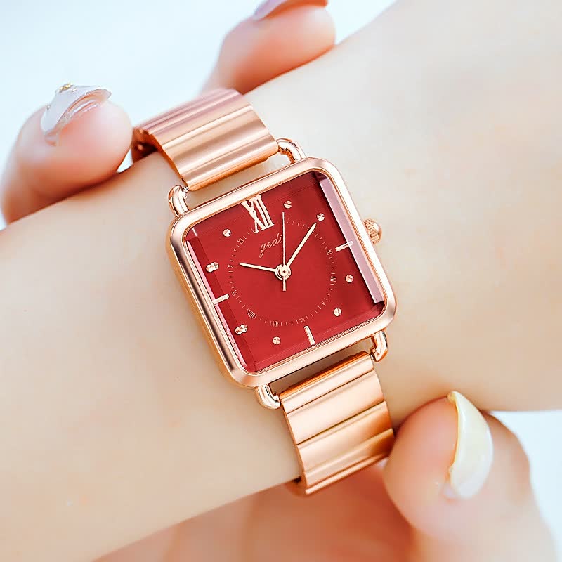 Elegante roségouden horloge