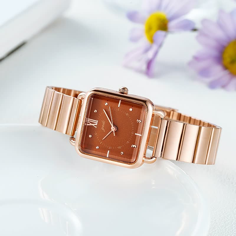 Elegante roségouden horloge
