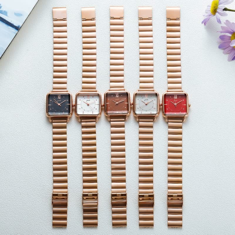 Elegante roségouden horloge