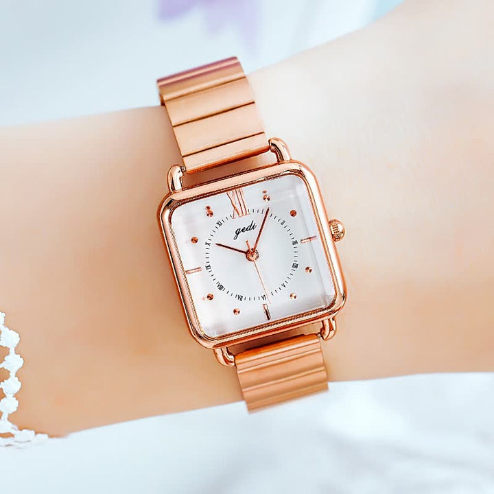 Elegante roségouden horloge