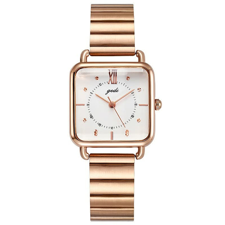 Elegante roségouden horloge