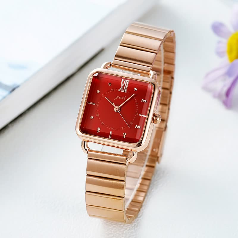 Elegante roségouden horloge
