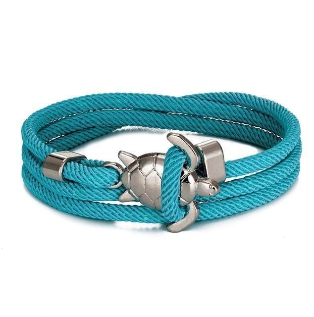 Elegante zilveren armband met zeeschildpadmotief