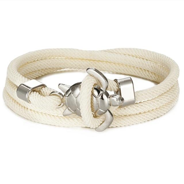 Elegante zilveren armband met zeeschildpadmotief